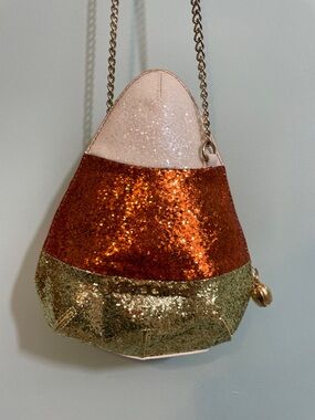 Betsey Johnson Glitter Candy Corn Crossbody Bag